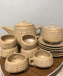 Teeservice 6 Pers. Faianta Sighisoara Romania (927d)