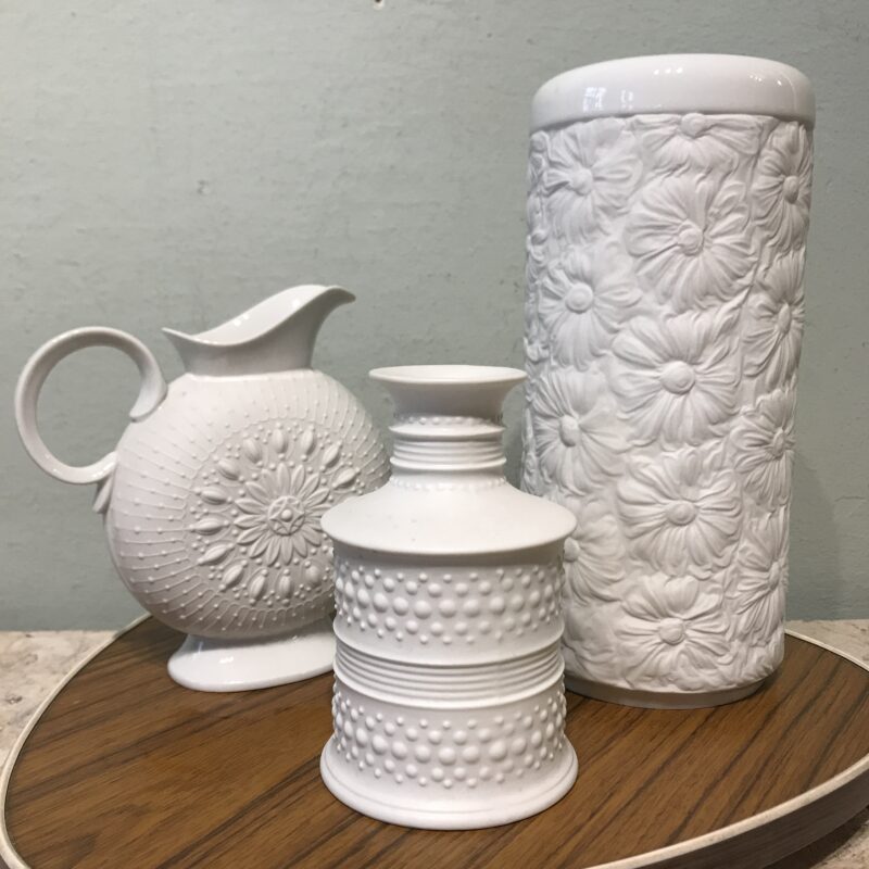 3er Set Vase Bisquitporzellan (422f) – Bild 2