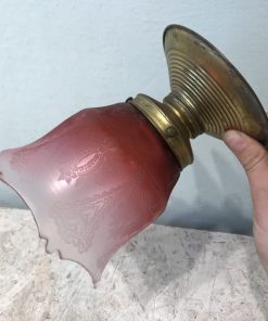 Deckenlampe Jugendstil Ätzdekor (395e)