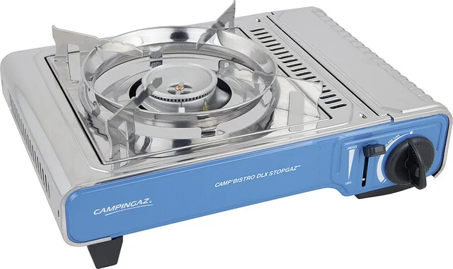 Tischkocher CAMPINGAZ Camp Bistro DLX Stopgaz 27,9 x 12,3 x 37 cm Farbe blau / silber